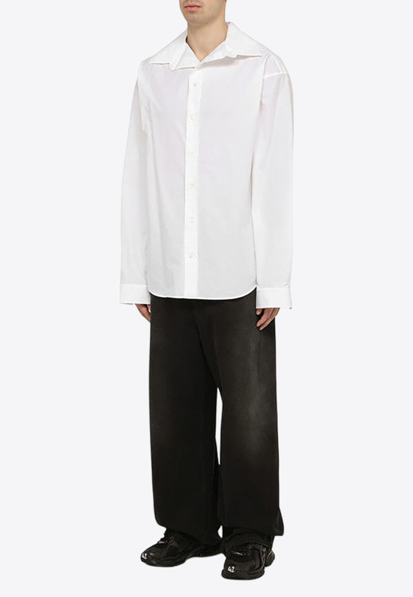 Balenciaga Kick Collar Oversized Shirt 773491TNM60/O_BALEN-9000