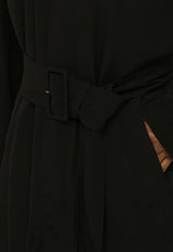Balenciaga Single-Breasted Long Coat 773503TFO02/O_BALEN-1000 Black