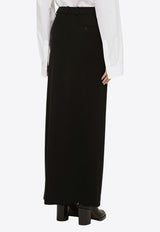 Balenciaga Slit-Detailed Wool Maxi Skirt 773547TPT24/O_BALEN-1000