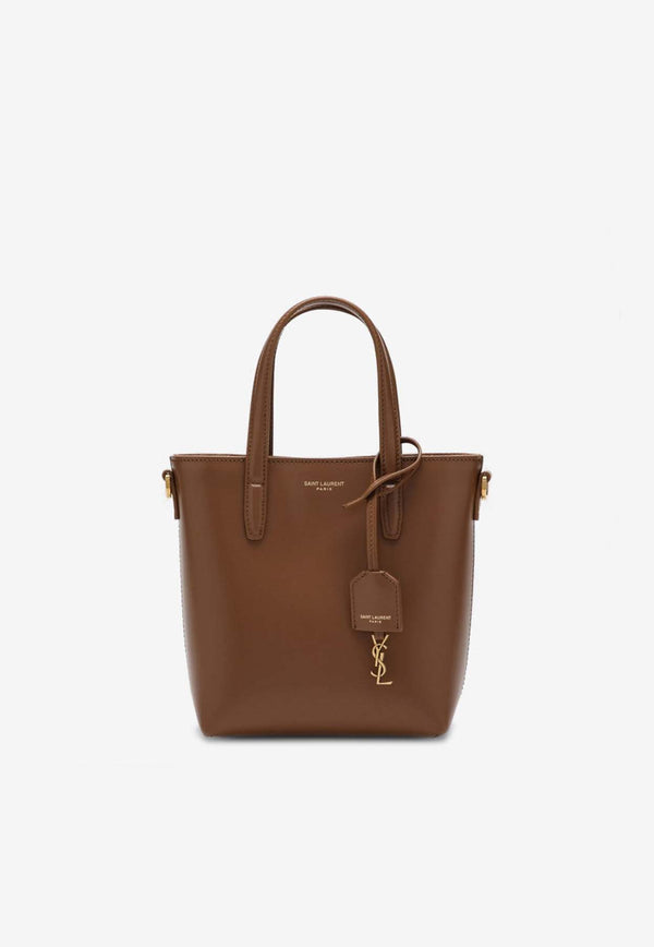 Saint Laurent Mini Toy Calf Leather Tote Bag Brown 773995AADDI/O_YSL-2536