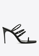 Saint Laurent Jerry 95 Strappy Satin Sandals Black 7752149QNAG/O_YSL-1000