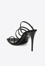 Saint Laurent Jerry 95 Strappy Satin Sandals Black 7752149QNAG/O_YSL-1000