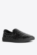 Bottega Veneta Sawyer Slip-On Sneaker in Intrecciato Leather 775320V3HB0 1000 Black