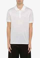 Alexander McQueen Seal Logo Short-Sleeved Polo T-shirt White 776379QXAAJ/O_ALEXQ-9000