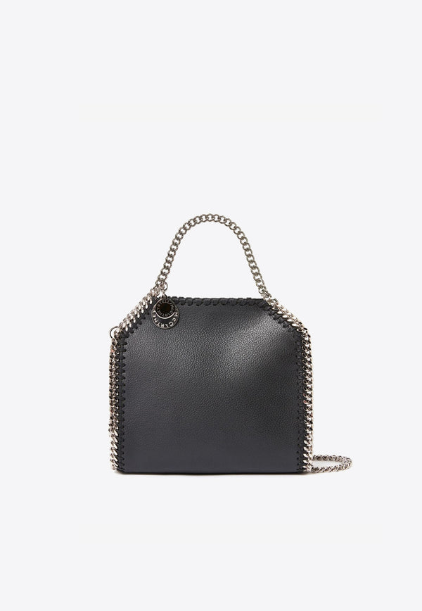 Stella McCartney Tiny Falabella Tote Bag in Faux Leather Black 7B0055WP0292_1000