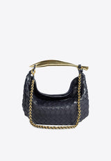 Bottega Veneta Small Sardine Shoulder Bag in Intrecciato Leather 776768VCPP1 8847 Space
