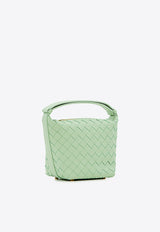 Bottega Veneta Candy Wallace Top Handle Bag in Intrecciato Leather 776781V3IV1 1861 Fresh Mint