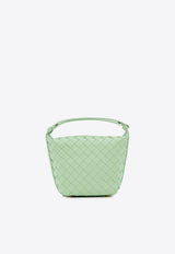 Bottega Veneta Candy Wallace Top Handle Bag in Intrecciato Leather 776781V3IV1 1861 Fresh Mint