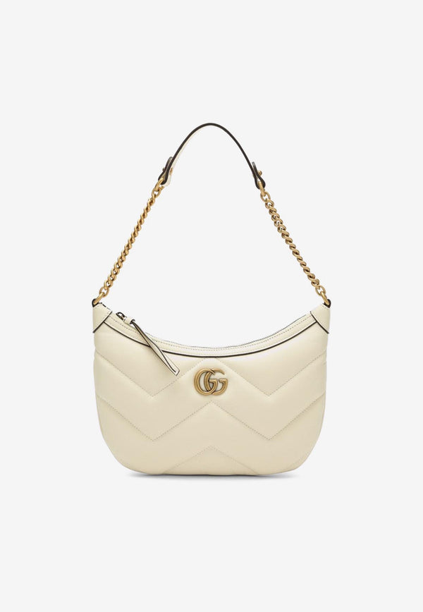 Gucci Small GG Marmont Leather Shoulder Bag White 777263AAC74/O_GUC-9206