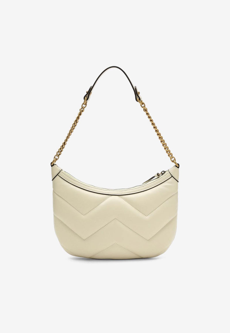 Gucci Small GG Marmont Leather Shoulder Bag White 777263AAC74/O_GUC-9206