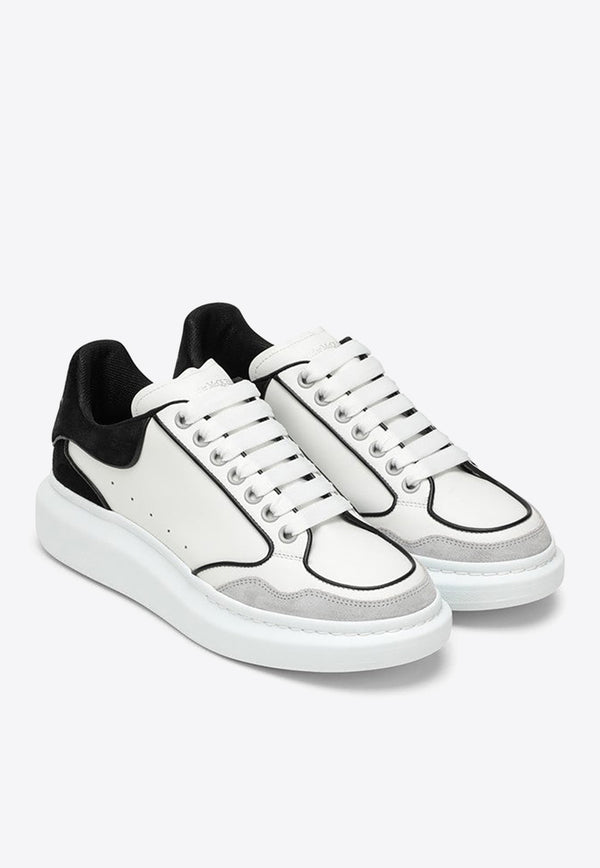 Alexander McQueen Oversized Leather Low-Top Sneakers White 777300WIE9J/O_ALEXQ-8732