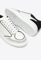 Alexander McQueen Oversized Leather Low-Top Sneakers White 777300WIE9J/O_ALEXQ-8732