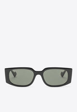 Gucci Rectangular Acetate Sunglasses Gray 778089J1691/O_GUC-1012