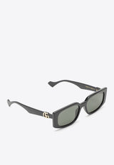 Gucci Rectangular Acetate Sunglasses Gray 778089J1691/O_GUC-1012