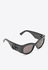 Gucci Oval Acetate Sunglasses Gray 778261J1691/O_GUC-1012