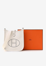 Hermès Evelyne TPM in New White Taurillon Clemence Amazone with Gold Hardware New White