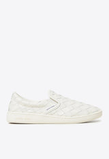 Bottega Veneta Sawyer Slip-On Sneaker in Intrecciato Leather 780530V3HB0 9013 White