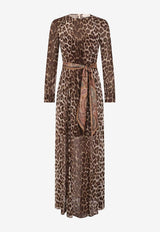 Zimmermann Illustration Leopard Print Maxi Dress Brown 7807DF241BROWN