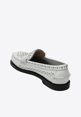 Sebago Classic Dan Studded Loafers White 78118KWLE/Q_SEBAG-911
