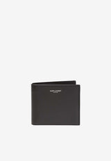 Saint Laurent East/West Leather Bi-Fold Wallet 396307 0U90N-1000