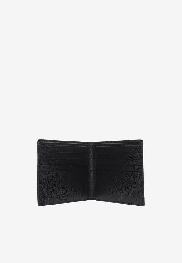 Saint Laurent East/West Leather Bi-Fold Wallet 396307 BTY0N-1000