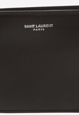 Saint Laurent Logo East/West Leather Wallet 396303 0U90N-1000