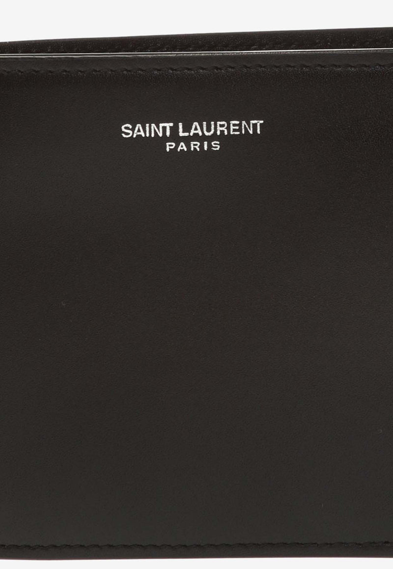Saint Laurent Logo East/West Leather Wallet 396303 0U90N-1000