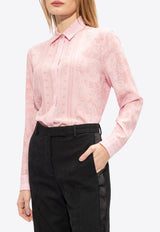 Versace Barocco Print Silk Shirt Pink 1001360 1A10053-5P950