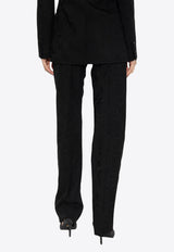 Versace Barocco Jacquard Tuxedo Pants Black 1013159 1A10051-1B000