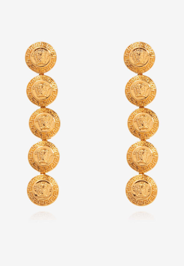 Versace Tribute Medusa Drop Earrings Gold 1013266 1A00620-3J210