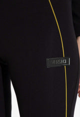 Versace Logo Appliqué Track Pants  Black 1013521 1A09554-1B000