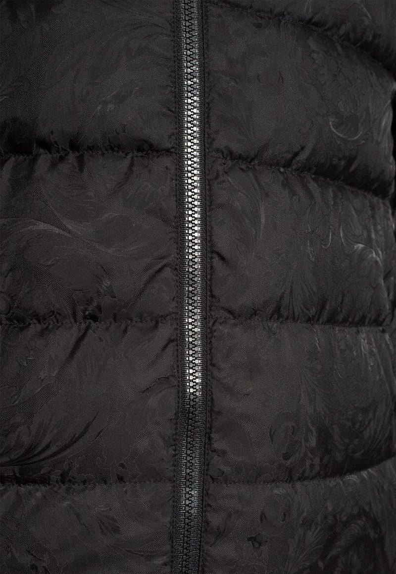 Versace Barocco Light Puffer Jacket Black 1013537 1A09785-1B000