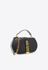 Versace Greca Goddess Leather Crossbody Bag Black 1011178 1A05134-1B00V