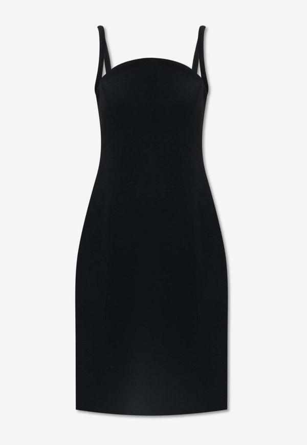 Versace Sleeveless Slip Cady Dress Black 1012446 1A00540-1B000