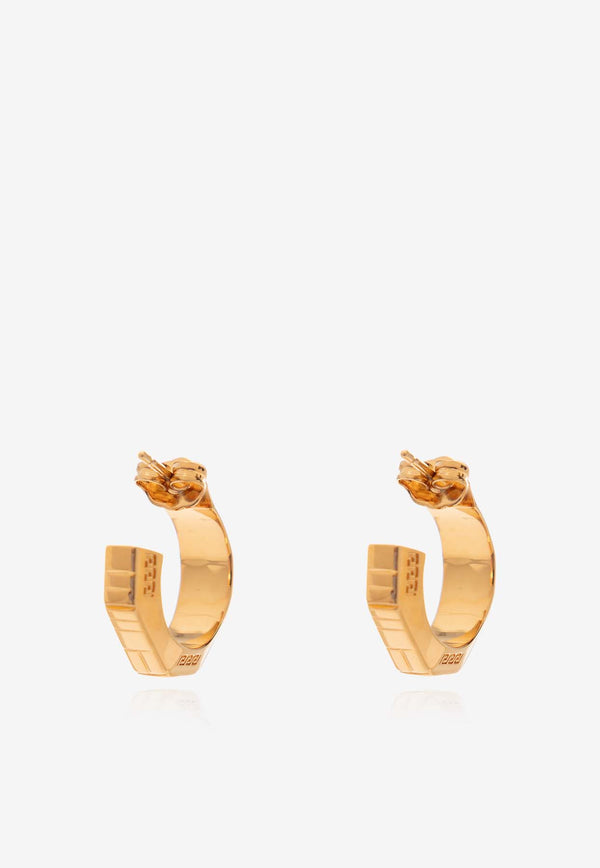 Versace Greca Quilting Earring Gold 1013674 1A00620-3J000