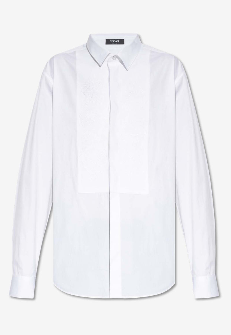 Versace Barocco Long-Sleeved Formal Shirt White 1013920 1A09790-1W000
