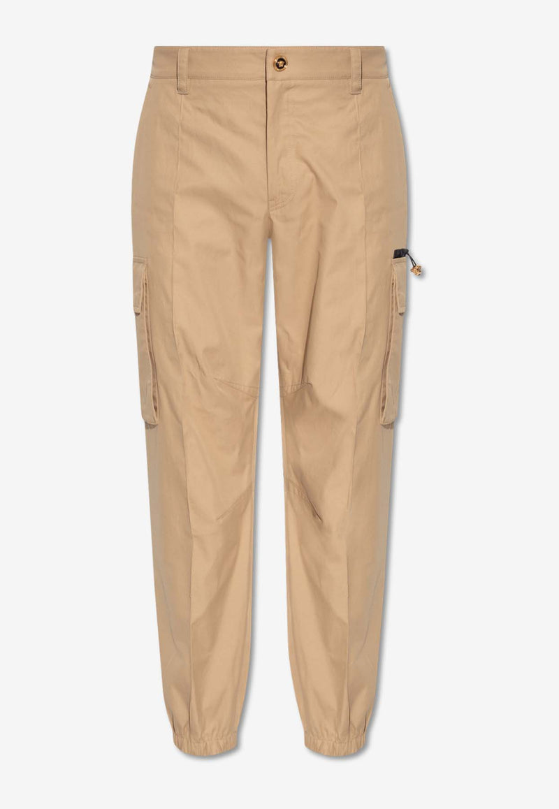 Versace Slim-Leg Cargo Pants Beige 1014045 1A09992-1KD40