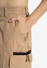 Versace Slim-Leg Cargo Pants Beige 1014045 1A09992-1KD40