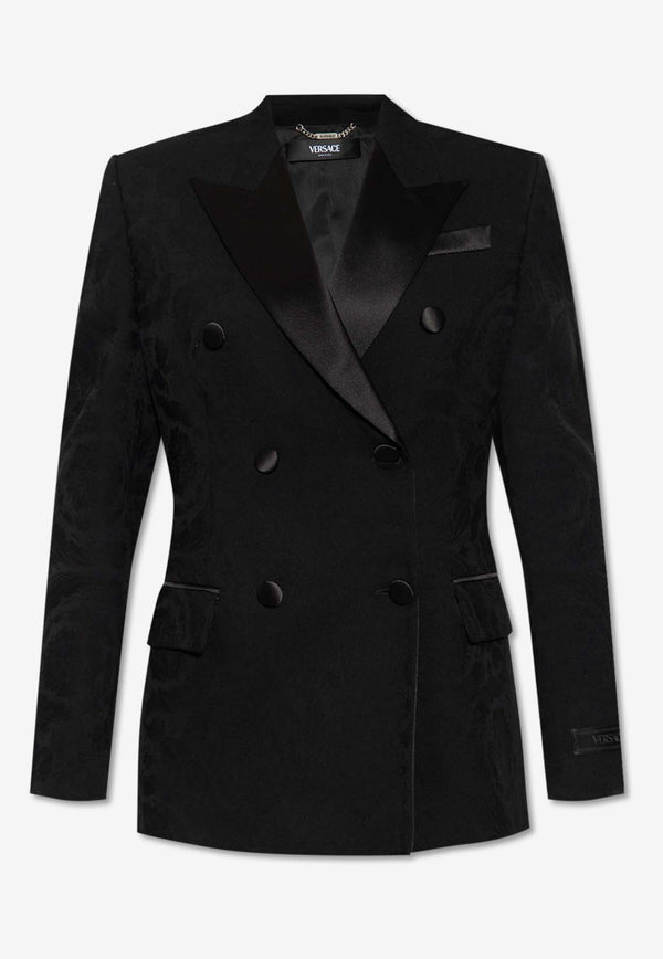 Versace Barocco Jacquard Wool Blazer Black 1013156 1A10051-1B000