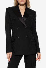 Versace Barocco Jacquard Wool Blazer Black 1013156 1A10051-1B000