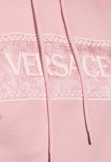 Versace 90's Vintage Logo Hooded Sweatshirt Pink 1013597 1A10132-1PR20
