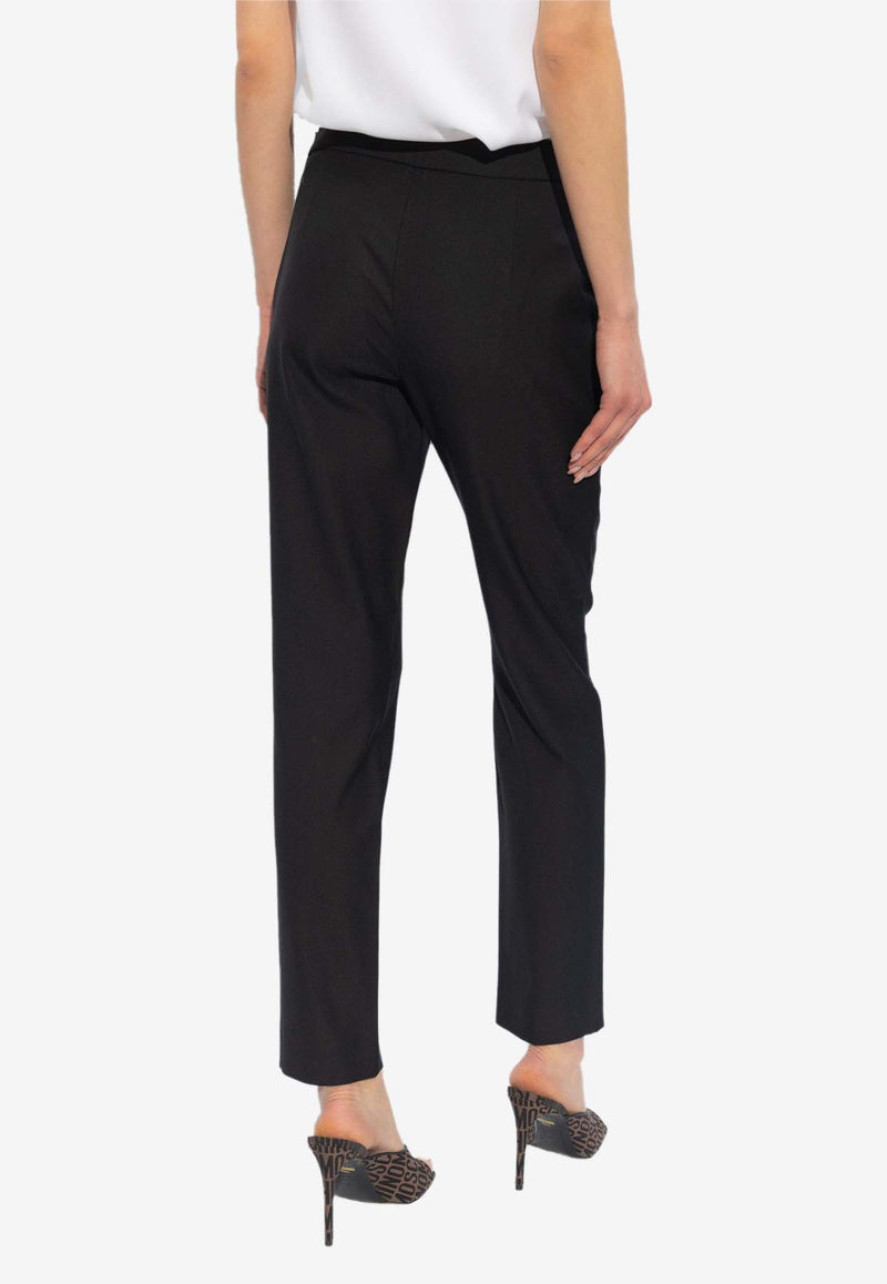 Moschino Tapered-Leg Tailored Pants 241E J0317 0520-0555 Black