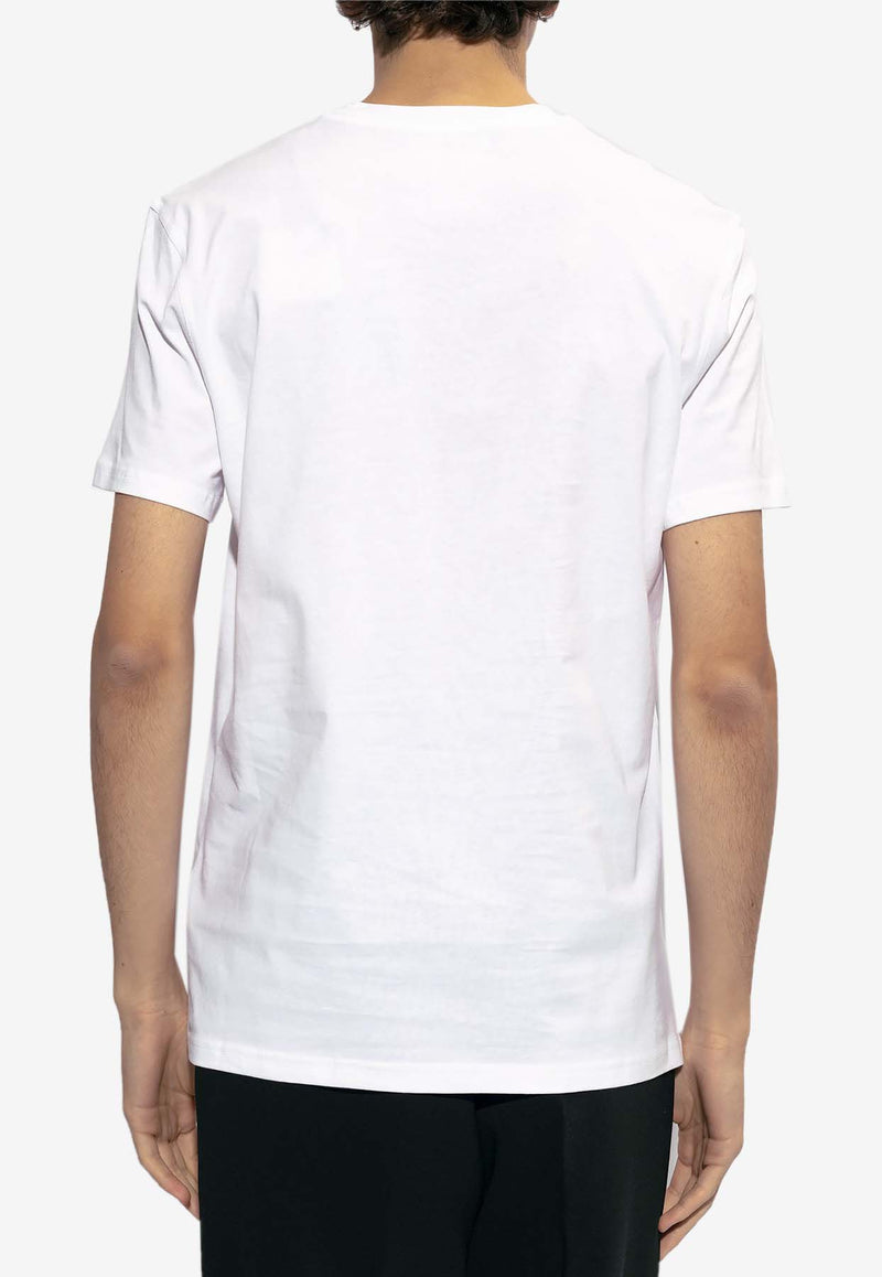 Moschino Logo Short-Sleeved T-shirt 241ZR V0729 2041-1001 White