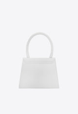 Jacquemus Le Grand Chiquito Leather Top Handle Bag White 213BA03-213 300-100