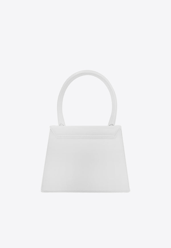 Jacquemus Le Grand Chiquito Leather Top Handle Bag White 213BA03-213 300-100