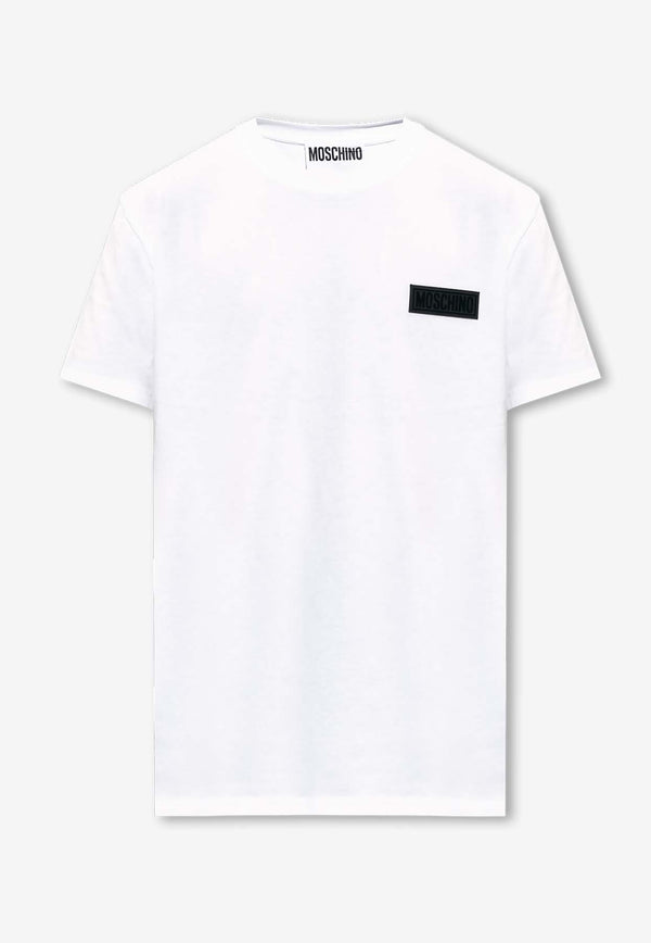 Moschino Logo Short-Sleeved T-shirt 241ZR A0732 2041-0001 White
