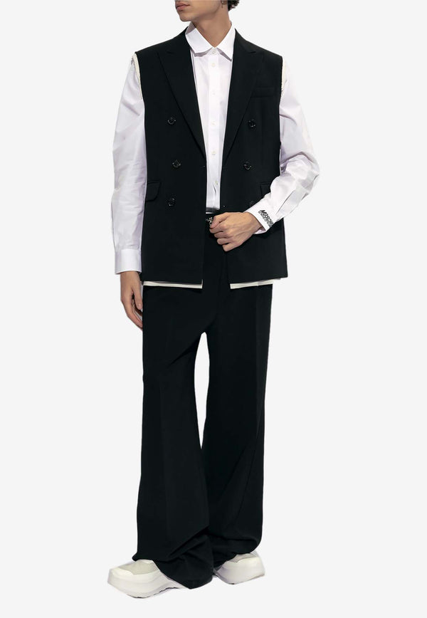 Moschino Long-Sleeved Button-Up Shirt 241ZR J0226 2035-1001 Black