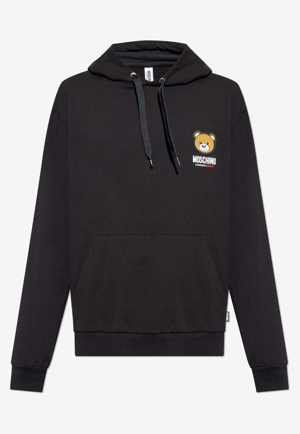 Moschino Logo Hooded Sweatshirt 232V1 A1790 4413-0555 Black