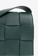 Bottega Veneta Cassette Intrecciato Shoulder Bag Emerald Green 578004 VMAY1-3049