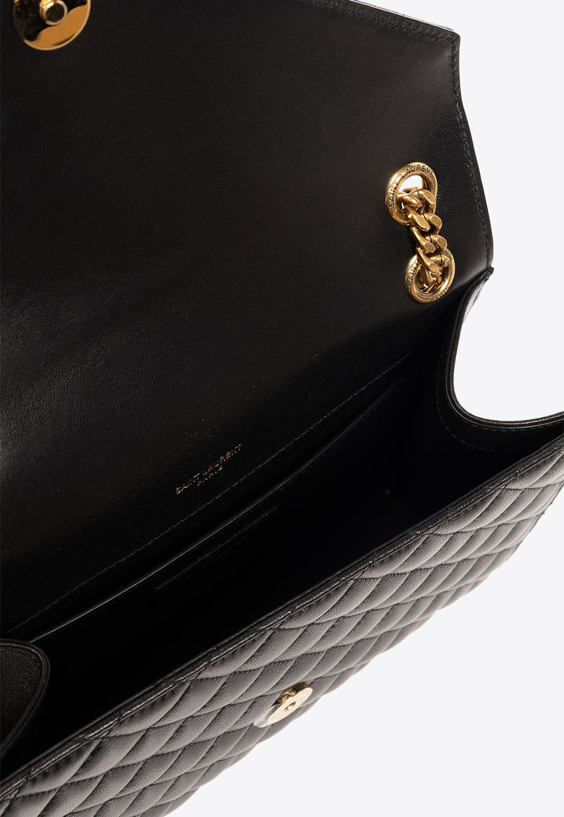 Saint Laurent Medium Envelope Shoulder Bag in Leather 600185 AACT7-1000